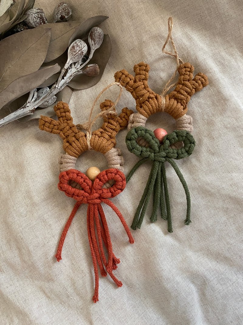 Christmas Elk Ornament - Items for Display - Cotton & Hemp 