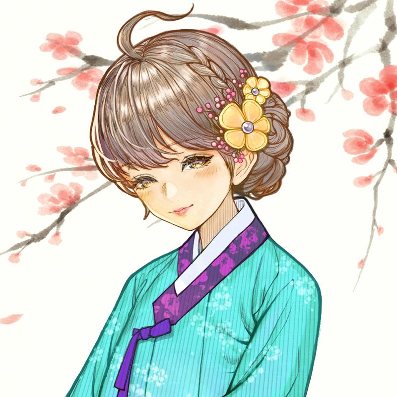 春(春) - 貼紙 - 紙 