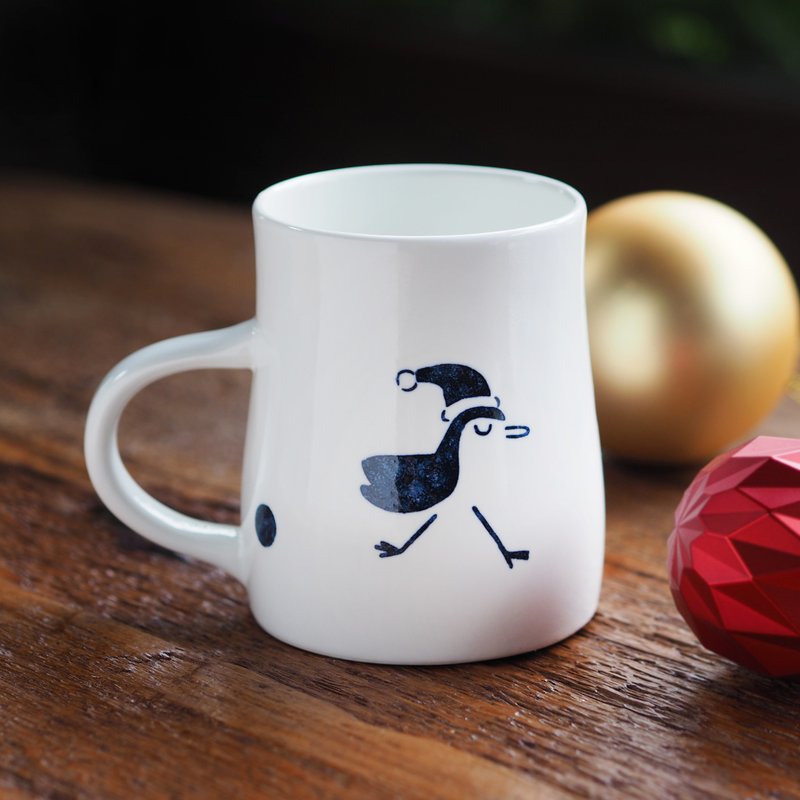 【聖誕特選】聖誕逗趣煙囪杯 480ml - 其他杯子 - 瓷 藍色