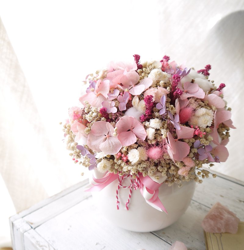 Sakura Story. Sweet Girly Pink Series. Dry Flower Birthday Gift - Dried Flowers & Bouquets - Plants & Flowers Pink