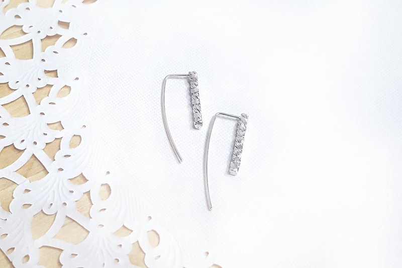 //As you wish // Sterling silver earrings and ear hooks - Earrings & Clip-ons - Other Metals White