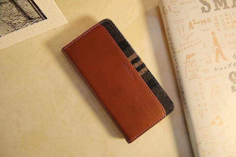 iPhone 7 PLUS / 5.5 inch New Slipcase Series Leather Case - Brown - เคส/ซองมือถือ - หนังแท้ 