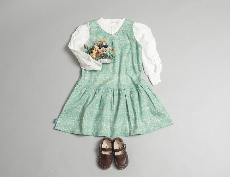 [Autumn and Winter New Fashion] Sleeveless One-piece Dress-Customized Girls' Dresses, One-piece Dresses, Handmade Dresses for Children - Skirts - Cotton & Hemp Red