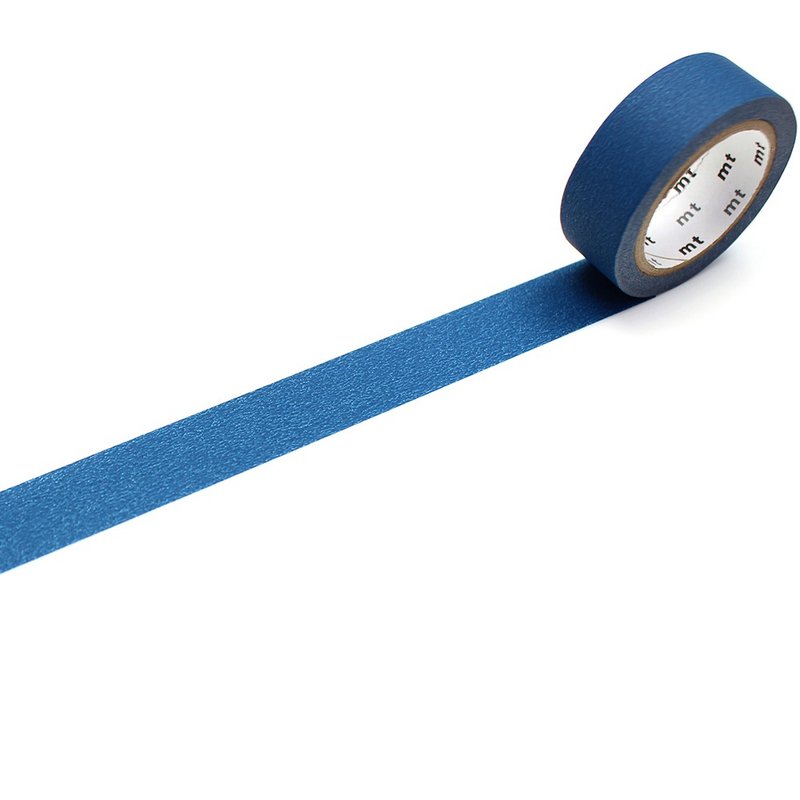 mt Basic Masking Tape / Matte Dark Blue (MT01P531) - มาสกิ้งเทป - กระดาษ สีน้ำเงิน