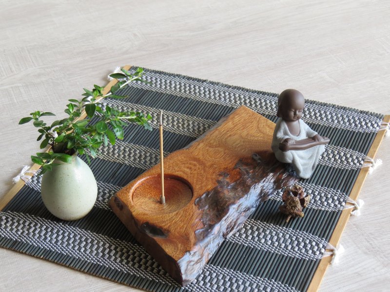 HO MOOD自然系列—手作原木香插(二十) - 香氛/精油/擴香 - 木頭 咖啡色