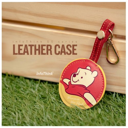 【新品・未使用】　ディズニー　革製 キーケース　くまのプーさん　プー ベルメゾン ディズニー 栃木レザー製牛革のスマートキーケース