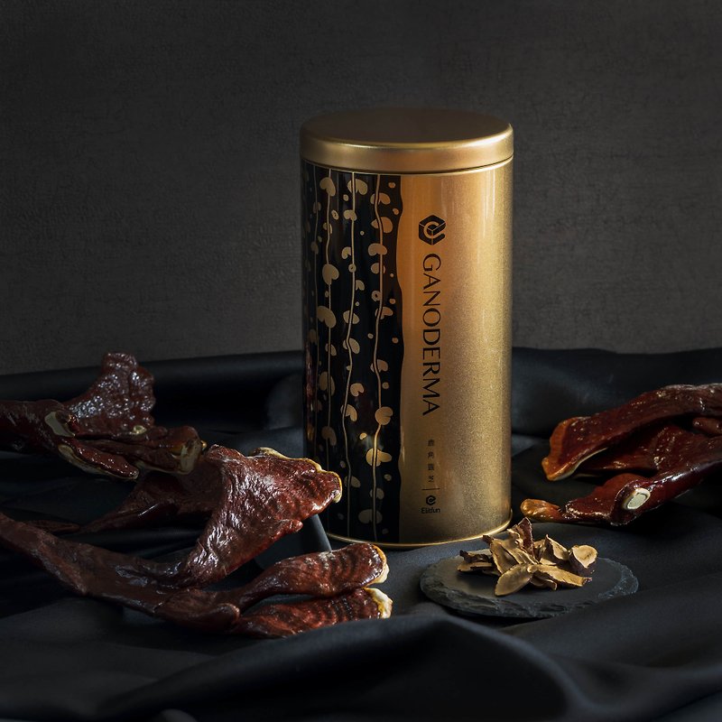 【Golden Classic Tea】Top antler Ganoderma lucidum・Kambo health tea │Hardcover tea can gift box・Souvenir - Tea - Other Metals Gold