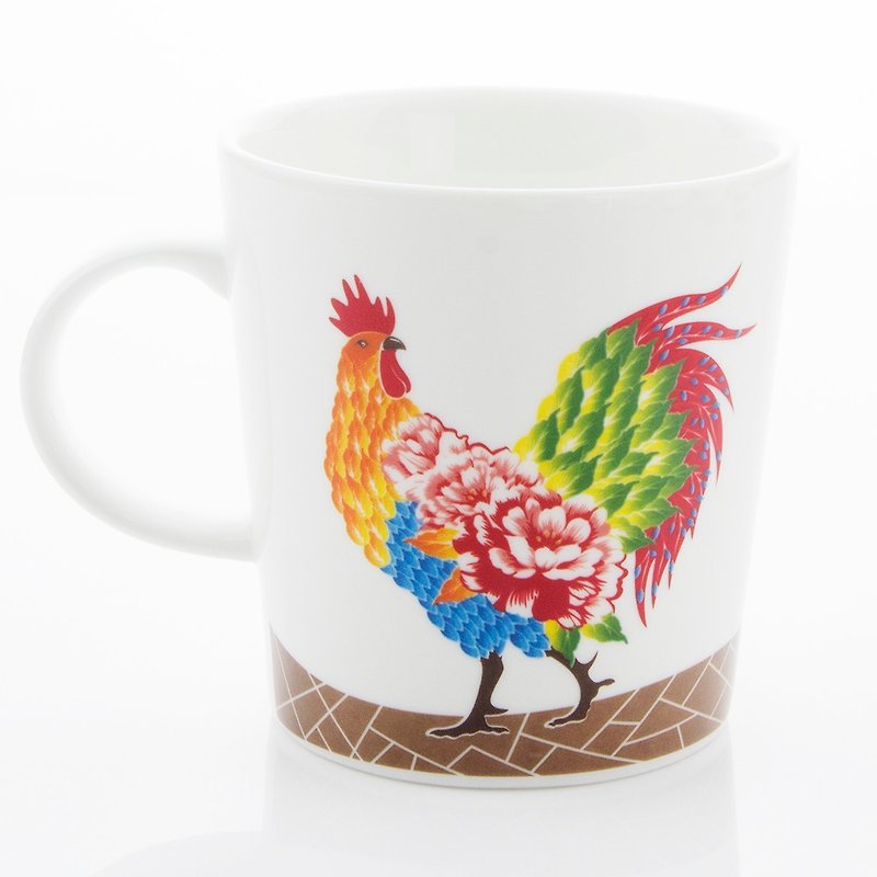Year of Rooster Mug-A1 - แก้วมัค/แก้วกาแฟ - เครื่องลายคราม หลากหลายสี