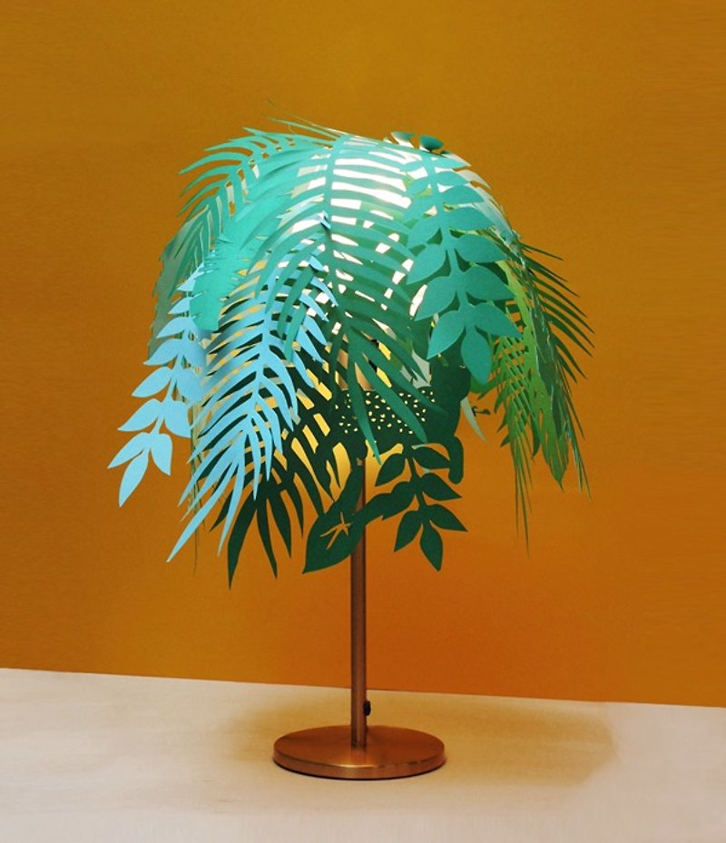 Tropical Jungle Island Lampshade - โคมไฟ - กระดาษ สีเขียว