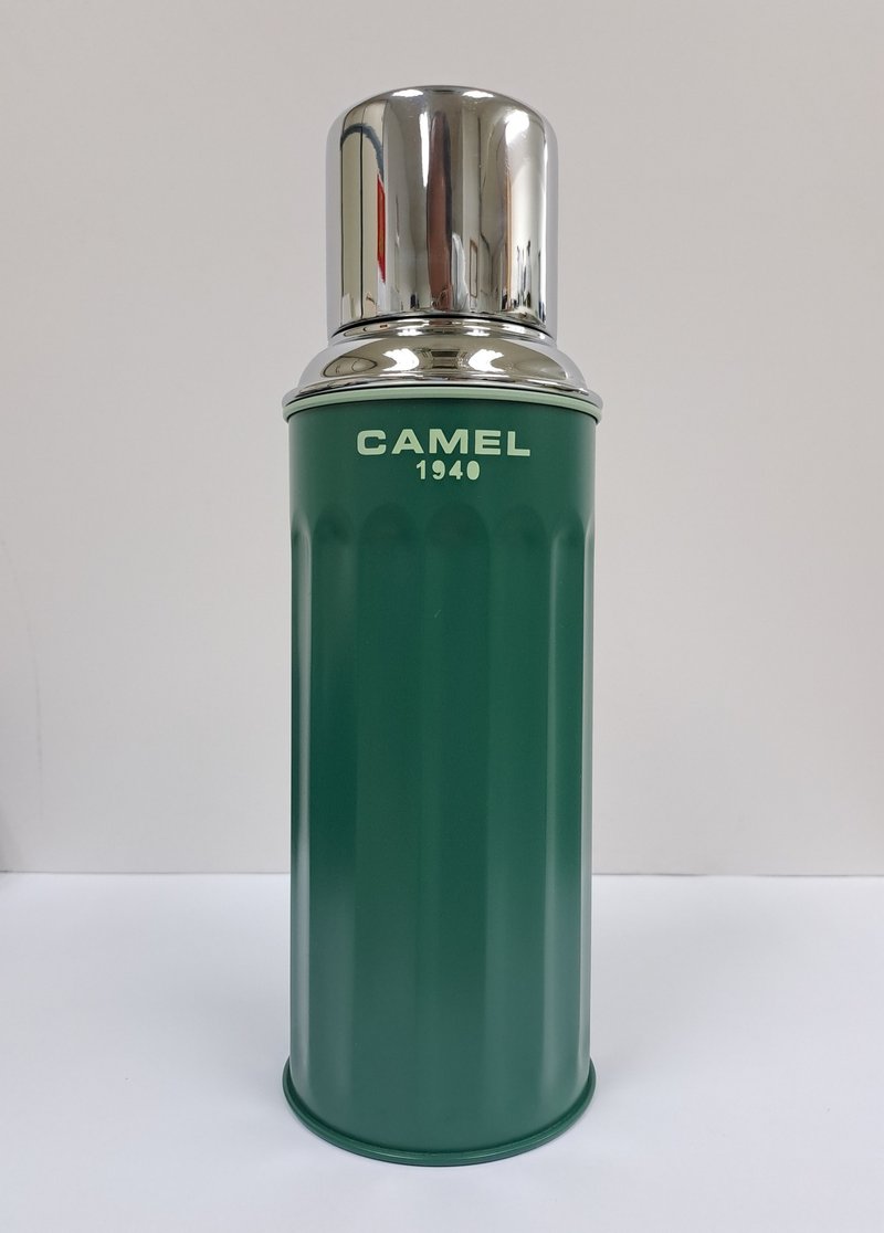 Camel Brand 450ml Glass Vacuum Thermos Bottle 122 Series | Algae Green 122MG - กระบอกน้ำร้อน - วัสดุอื่นๆ สีเขียว