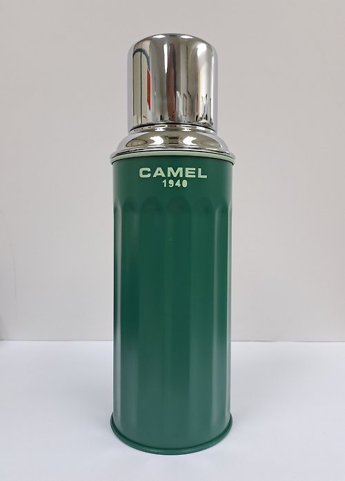 CAMEL 駱駝牌 駱駝牌 450ml 玻璃膽真空保溫瓶 122 系列 | 藻綠 122MG