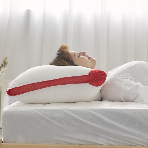 小日常寢居 3D立體透氣雙滾邊可水洗抗菌枕1入(45*72cm)/高彈力星級飯店御用