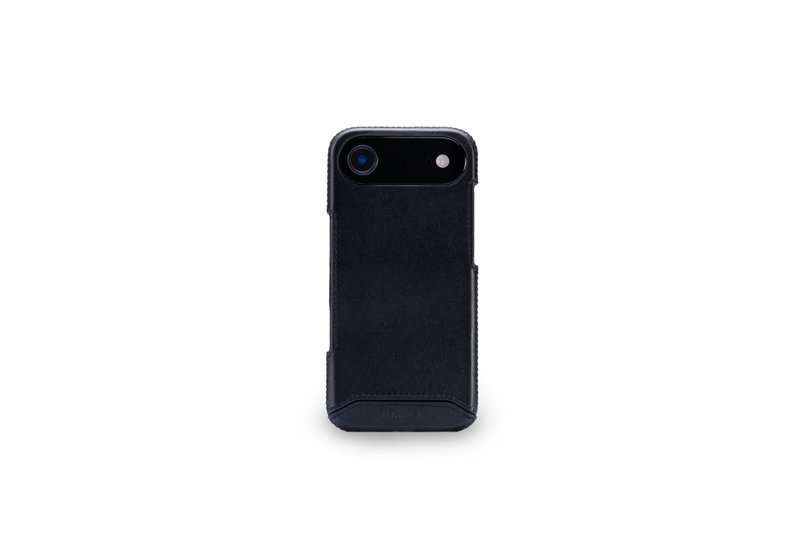 iPhone 17 Air 經典系列-磁吸手機皮套-碳黑 - 手機殼/手機套 - 真皮 黑色