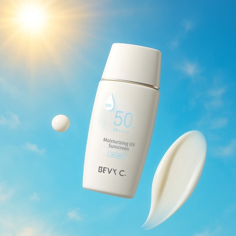 【BEVY C.】高保濕無油防曬乳SPF50+ PA++++ 50mL - 臉部/身體防曬 - 其他材質 白色