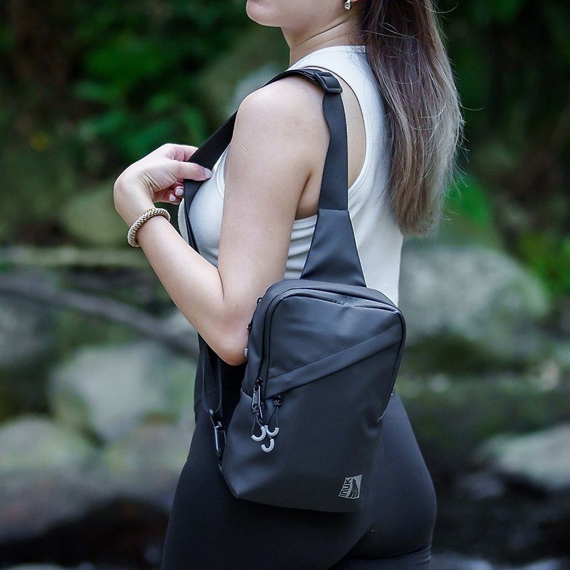 All-around waterproof carry-on bag Fisher_WR black | shoulder bag 3L - Messenger Bags & Sling Bags - Polyester Black