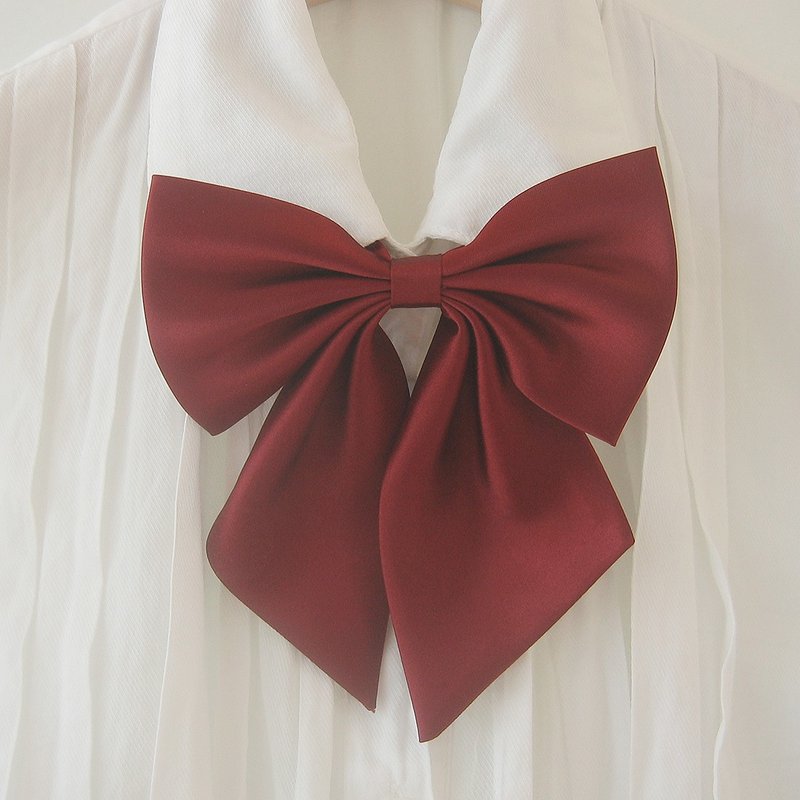 wine big ribbon tie wine big ribbon neck tie for woman wedding