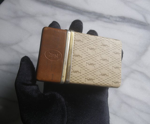 OLD-TIME] Early second-hand rare antique YSL leather cigarette case - Shop  OLD-TIME Vintage & Classic & Deco Storage - Pinkoi
