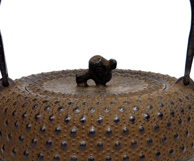 岩鑄清末・清茂作南部鐵器手工鐵瓶鐵壺寶錘子龜甲1.5L
