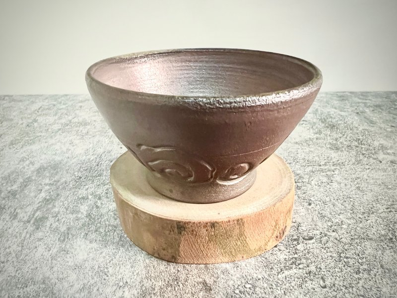 雲紋柴燒茶杯 - 茶壺/茶杯/茶具 - 陶 