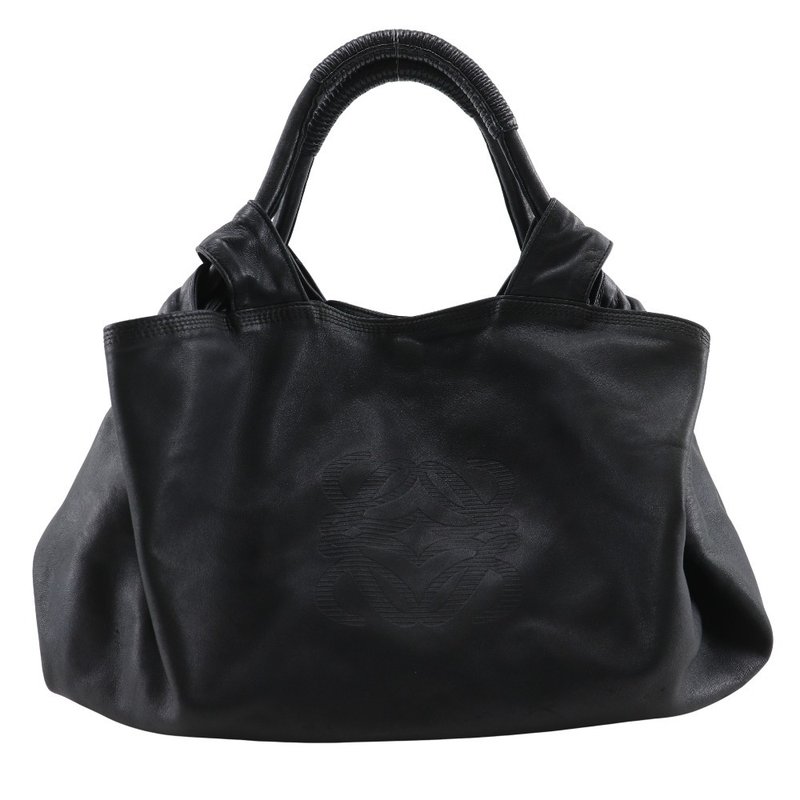 【日本直送】ロエベ LOEWE ナッパアイレ ハンドバッグ レザー 黒 レディース【中古】 - 手提包/手提袋 - 真皮 黑色