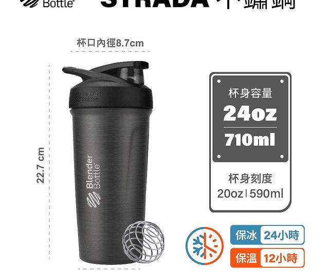 BlenderBottle Pro45 Shaker Cup Gray/Red 