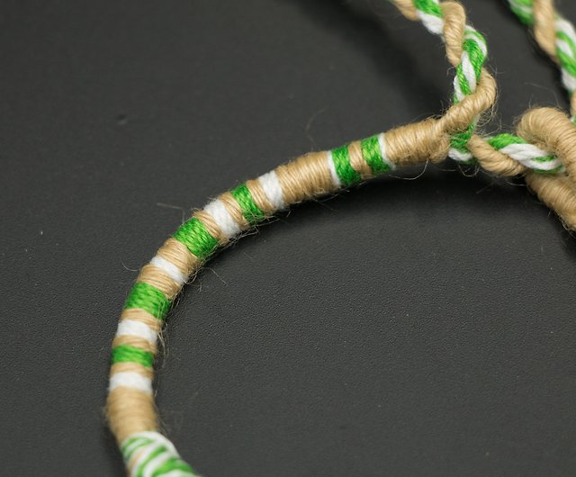 Nai hand-made original hand-knitted hand rope bracelet - Shop -NAGI-  Handcraft Bracelets - Pinkoi