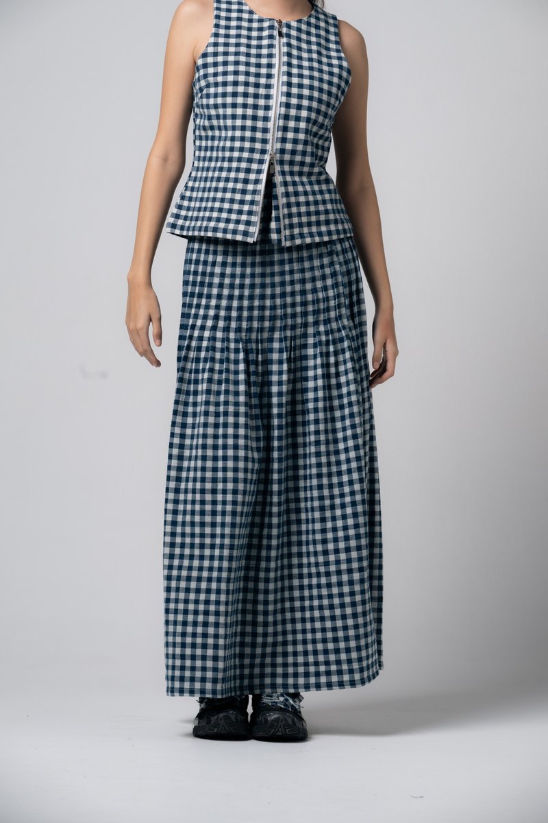 Palit Jane skirt (Gingham) - 裙子/長裙 - 棉．麻 