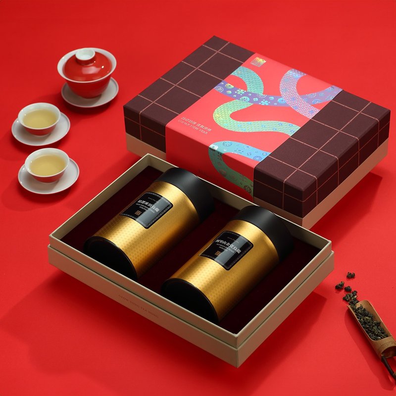 [New Year Gift Box Recommendation] Yiyang Tea Shop | New Year Colorful Double Gift Box - Tea - Fresh Ingredients Red