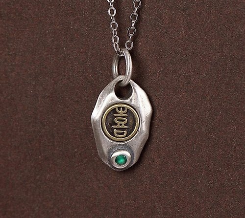 garyjewelry Irregular Square Solid 925 Silver Pendants for Men Women Unisex China Chic XI