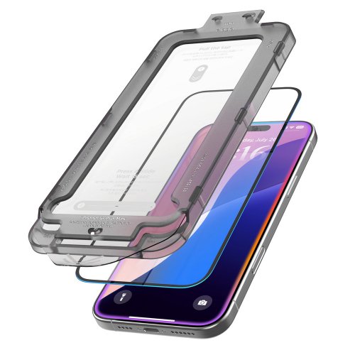 elago創意美學 iPhone 16/Plus/Pro/Pro Max全屏防指紋9H玻璃螢幕貼 附貼膜神器