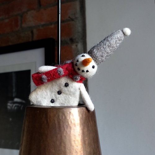 重要的小事｜Little Matter 聖誕吊飾/羊毛氈－穿衣雪人