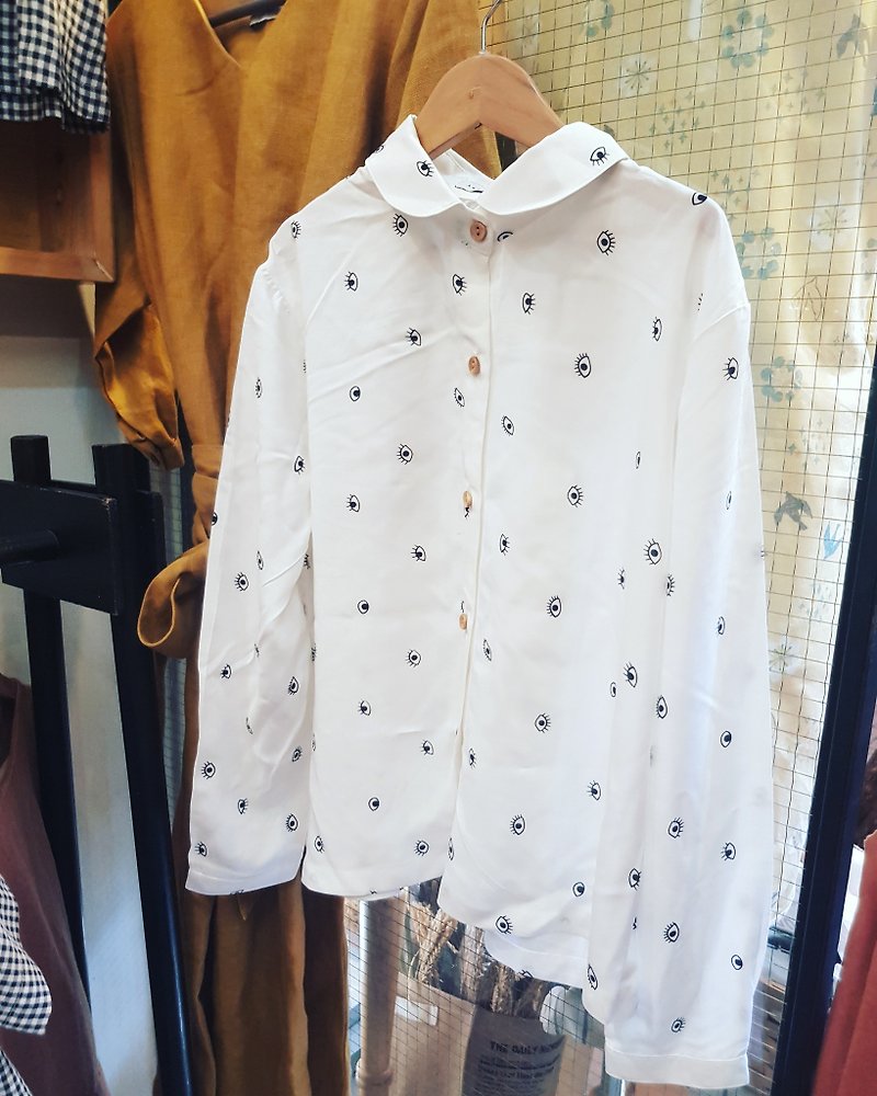 アイズピーターパンシャツ - シャツ・ブラウス - その他の素材 ホワイト
