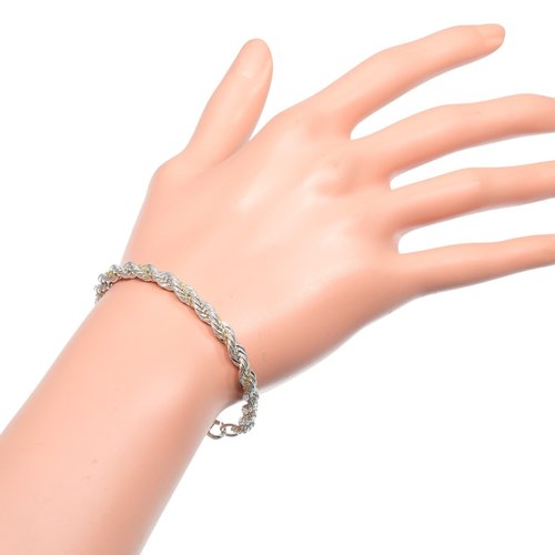 日本直送】ティファニー ブレスレット ツイスト シルバー925 K18YG