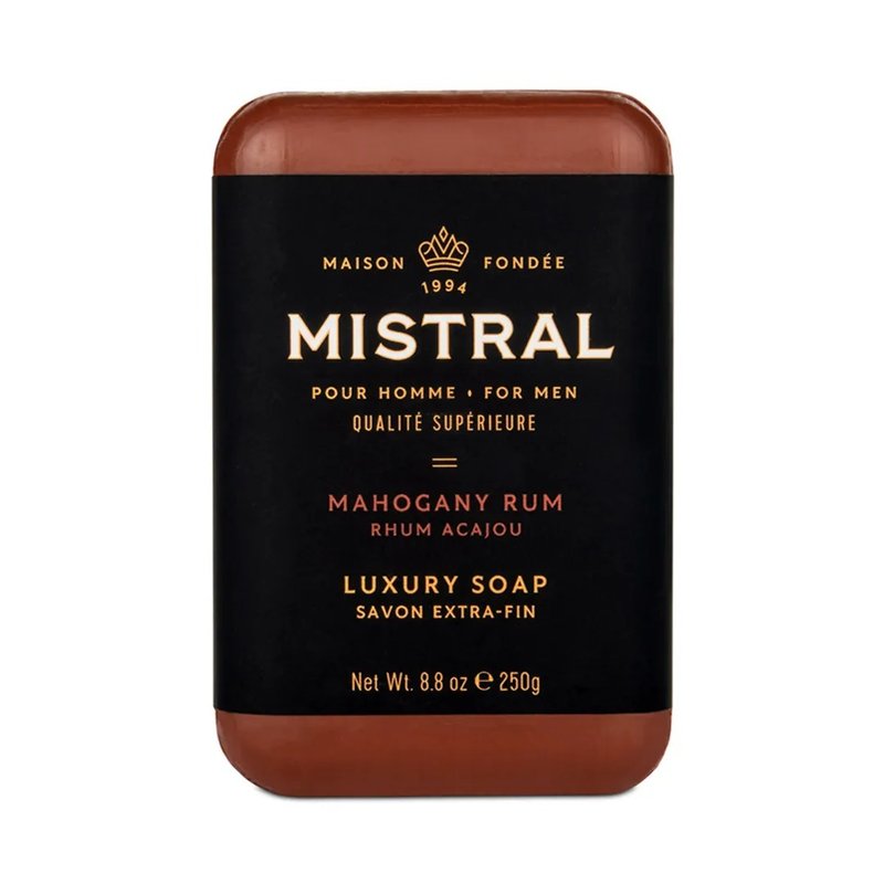 Mistral 桃花心木蘭姆酒 紳士香氛皂/香水皂 沐浴香皂肥皂沐浴皂 - 肥皂/手工皂 - 其他材質 