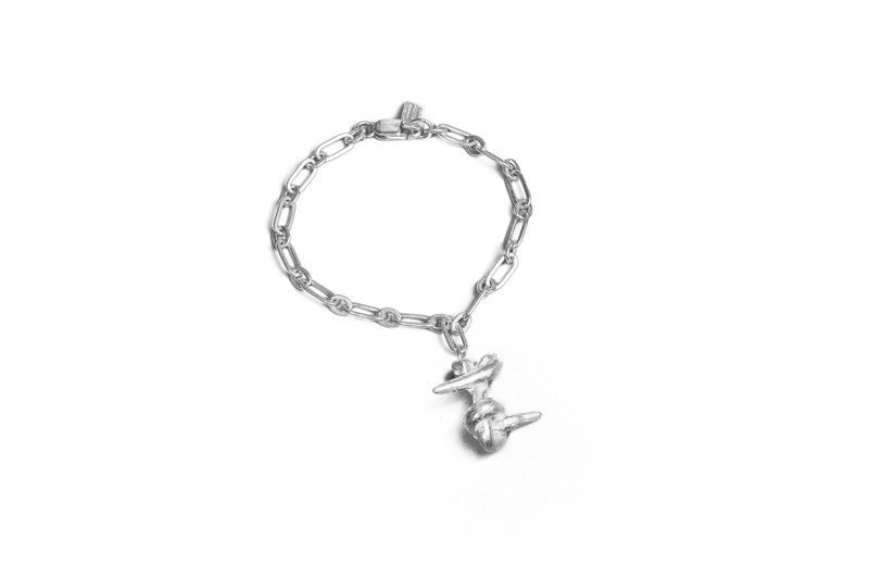Knot Alphabet Bracelet Silver 99.99 / Z / - 手鍊/手環 - 純銀 銀色