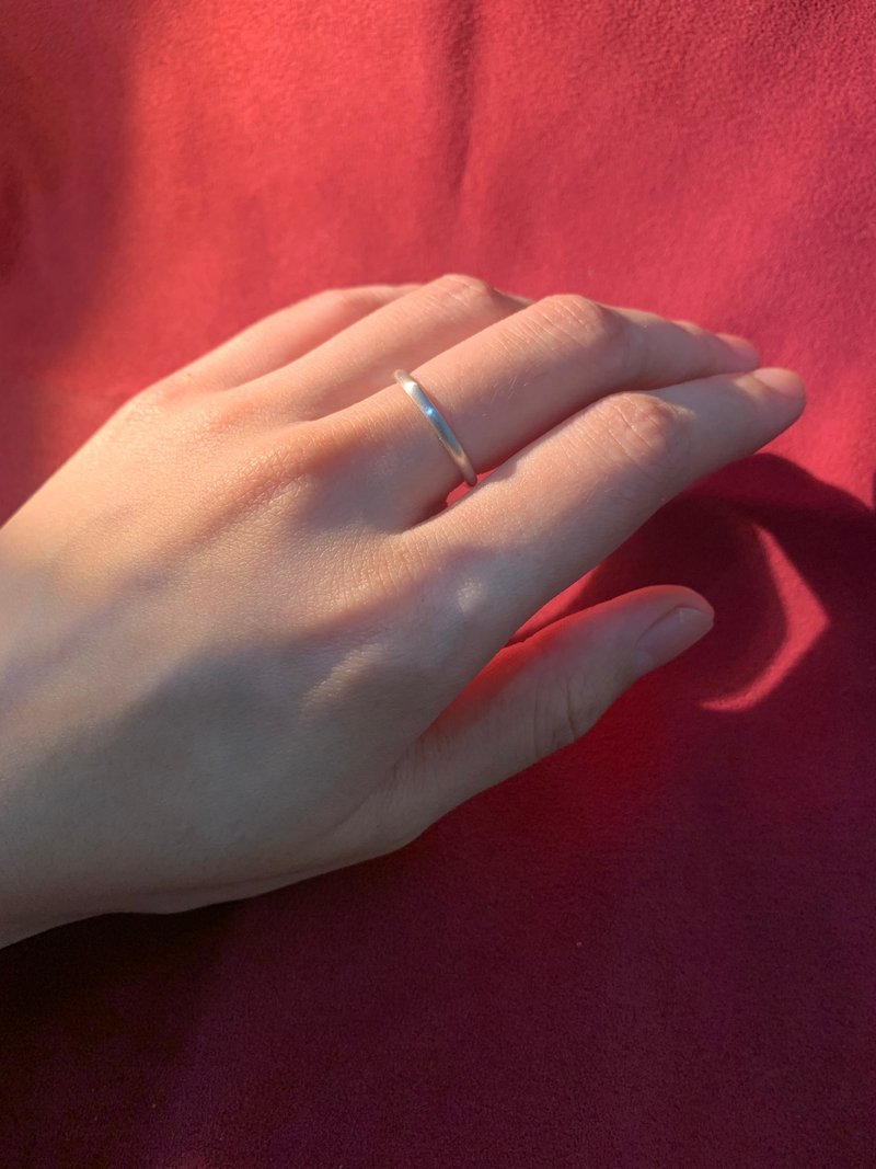 【Round Line Ring】Wide version - General Rings - Sterling Silver Silver