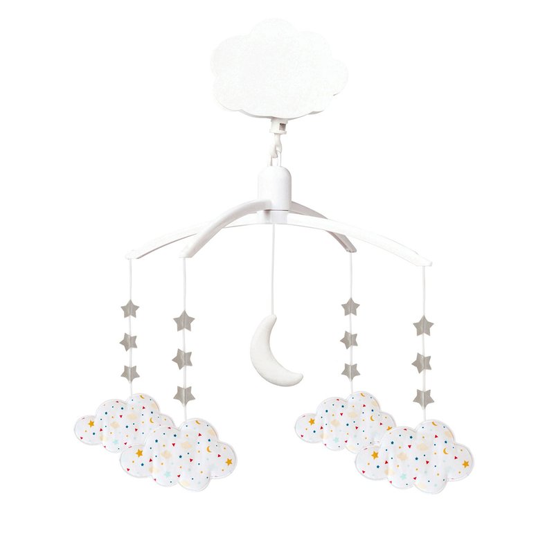 Trousselier - Musical Mobile Clouds - Stars - Kids' Toys - Cotton & Hemp 