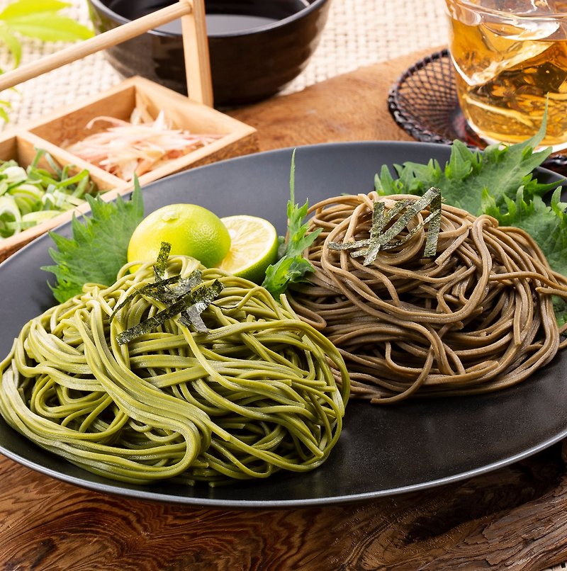 Uji Matcha Soba, Houjicha Soba Set, gift noodles Free Shipping - Noodles - Fresh Ingredients Brown