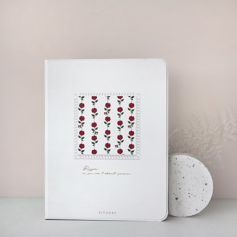 【FITZORY】Window grille series-Rose | iPad case - Tablet & Laptop Cases - Plastic Red