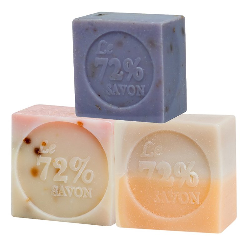 春日和顏-72%馬賽皂三件組 - 肥皂/手工皂 - 其他材質 多色