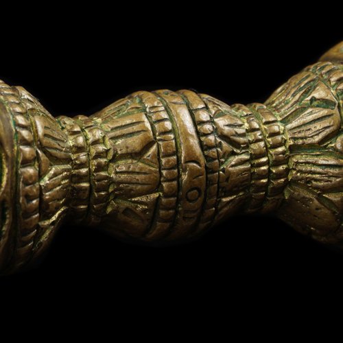 金剛杵 日本19世紀東密法器-5鈷金剛杵.西亞古珠頸鍊(鍊長73公分) 菩多佛教文物