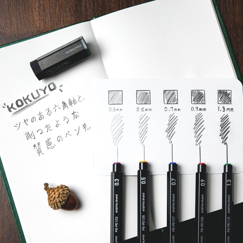 Kokuyo | Hexagonal Mechanical Pencil | 0.5 mm | Black - Pencils & Mechanical Pencils - Plastic Black