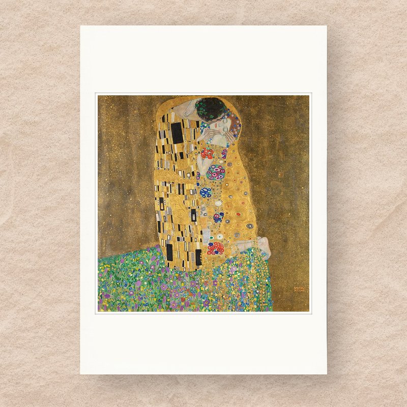 【 藝術畫卡 】克林姆・吻 | B4畫卡 - 海報/掛畫/掛布 - 紙 金色