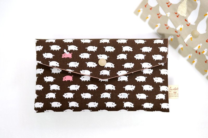 和布【刺繡】医療用マスク5パックマスク収納袋/多機能収納袋 - マスク・コスプレマスク - コットン・麻 