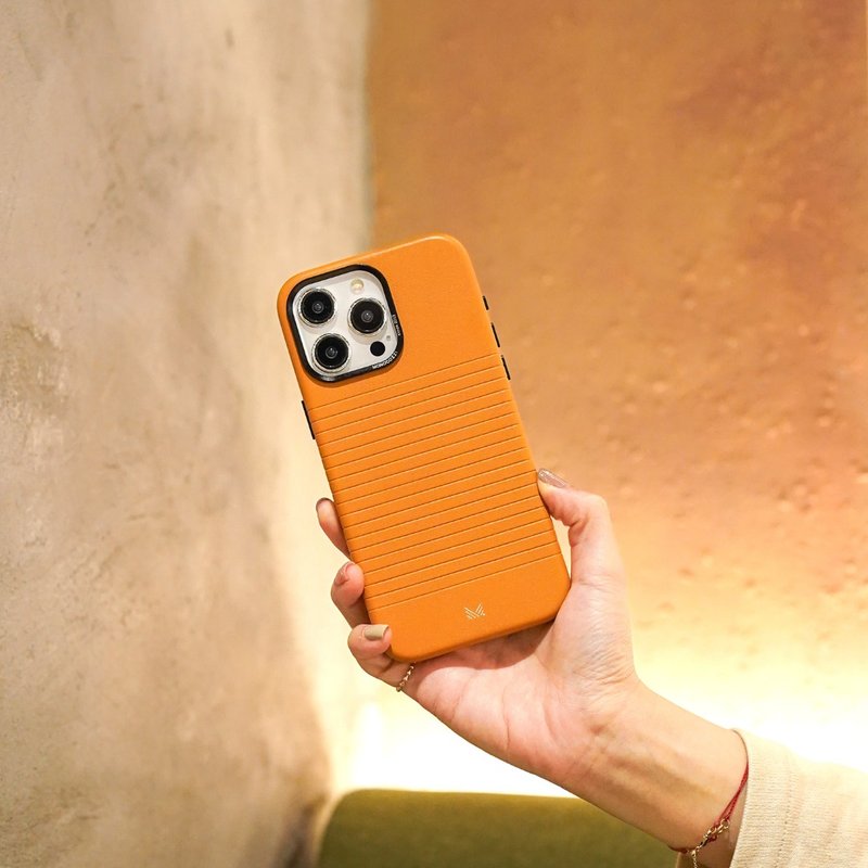 for iPhone 15 | LUCID Refined | Magnetic Charging Compatible Biodegradable L - Other - Resin Orange