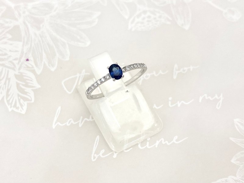 Simple, low-key and luxurious ~ sapphire ring - แหวนทั่วไป - เครื่องเพชรพลอย สีน้ำเงิน