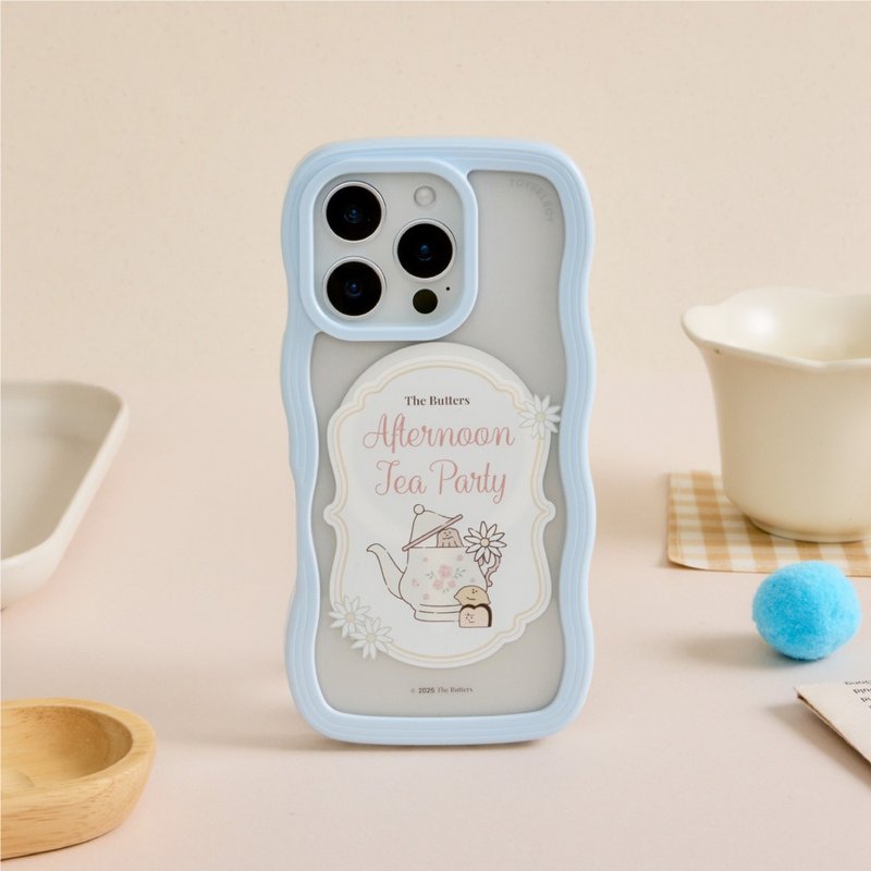 The Butters下午茶貼紙雲朵波波MagSafe iPhone手機殼 - 手機殼/手機套 - 塑膠 多色