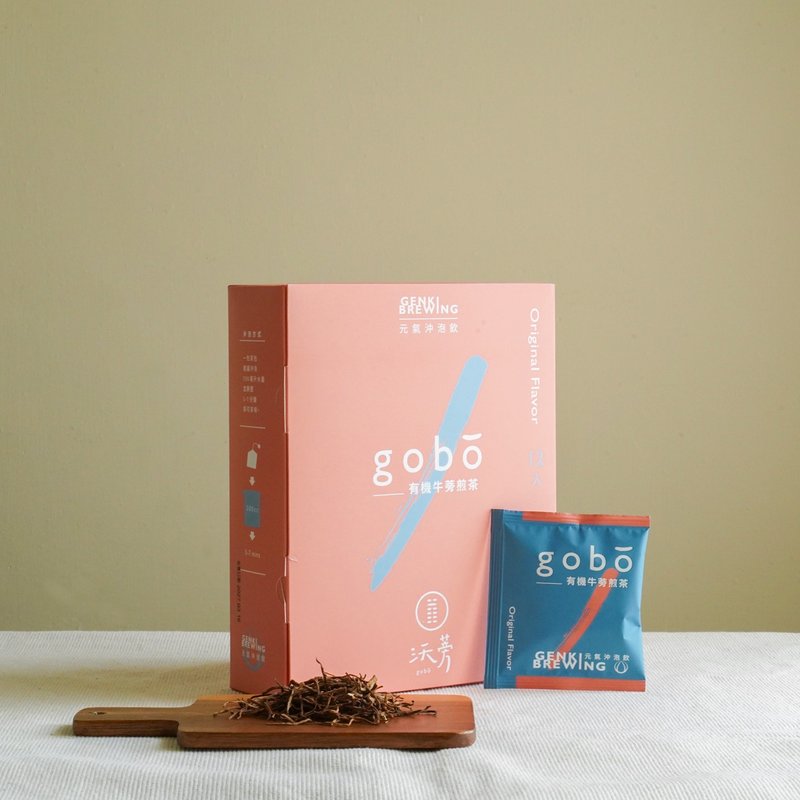 【拾間X大力蔘牛蒡】有機牛蒡煎茶－12包/盒－屏東歸來 - 茶葉/茶包/水果茶 - 其他材質 
