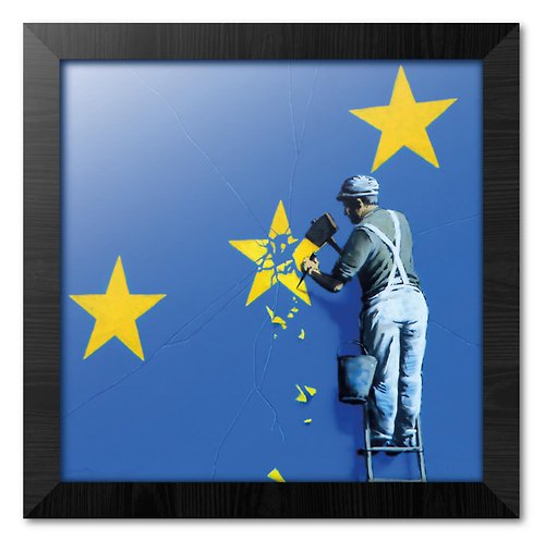 Dope 私貨 【班克西】Banksy DOVER 含框藝術畫 30*30cm