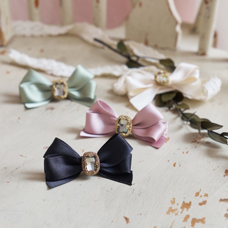 Dona Hair Clip Pin Mini - 髮夾/髮圈 - 其他材質 粉紅色